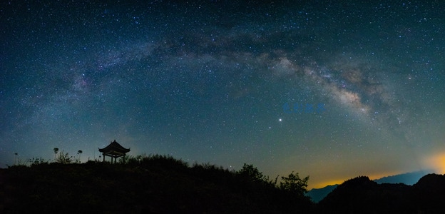 风景-银河拱桥-夜景-风景-银河拱桥 图片素材