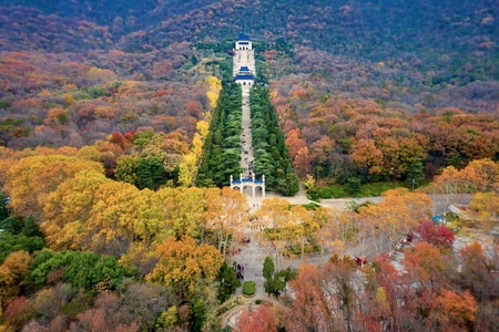 倒影-水面-建筑-南京-中山陵 图片素材