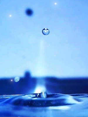 自然-水滴-波纹-虚化 图片素材