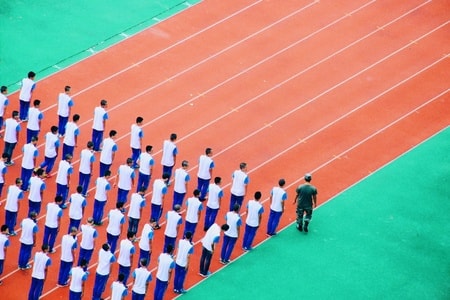 构图-色彩-操场-纪实-学生 图片素材