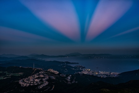 盐田-深圳-海-天空-霞光 图片素材