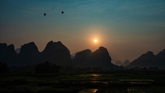 日出-英德-风景-风光-自然 图片素材