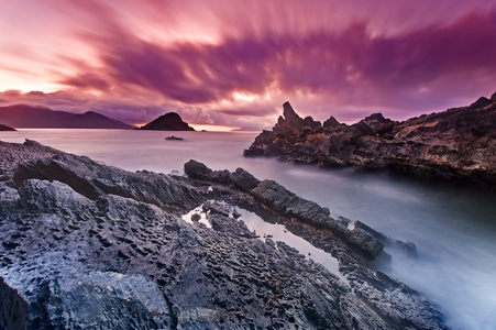 深圳-日出-海-黑岩角-风景 图片素材