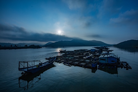 盐洲岛-惠东-海上人家-船-船只 图片素材