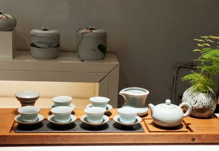 品茶-生活-茶杯-茶壶-茶具 图片素材