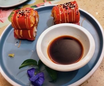 美食-味蕾-美食-食物-海鲜红米肠 图片素材