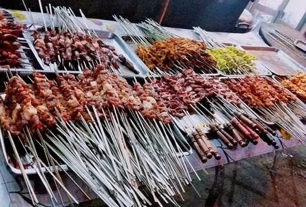 串串-浓郁-串串-烤羊肉串-食物 图片素材