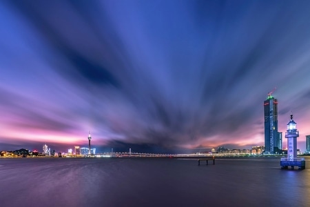 建筑-城市-澳门-夜景-风光 图片素材