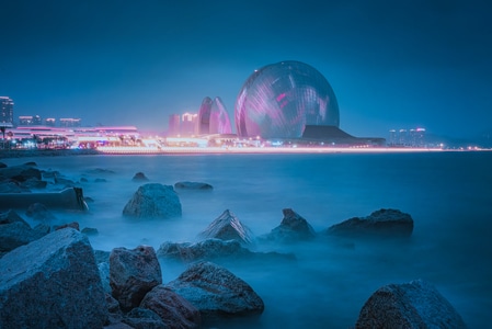 珠海-灯光-风光-城市-建筑 图片素材