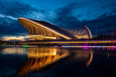 建筑-打卡地-风景-建筑-夜景 图片素材