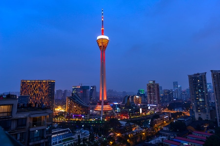 风光-339电视塔-城市-城市风光-夜景 图片素材
