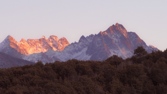 雪山-白马雪山-光影-风光-风景 图片素材