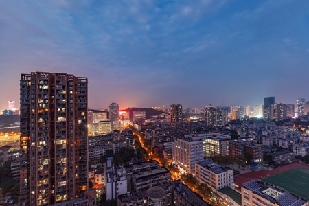 夜色-武汉-灯光-万家灯火-繁华 图片素材