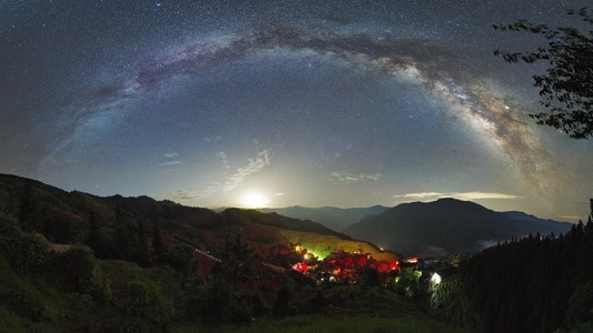 夜景-星野-银河-风光-天文 图片素材