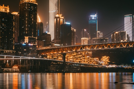 城市天际线-旅游-重庆-网红打卡地-科技感 图片素材