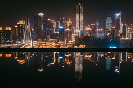 城市天际线-旅游-重庆-网红打卡地-科技感 图片素材