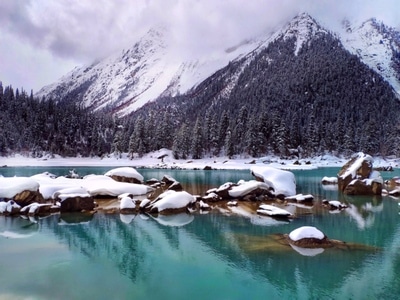 西藏-然乌湖-自然-风景-风光 图片素材
