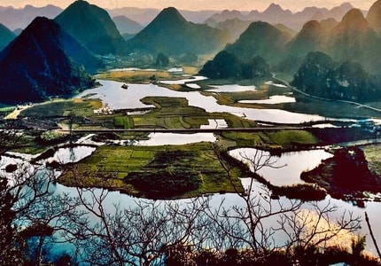 云南-普者黑-风景-自然-山 图片素材