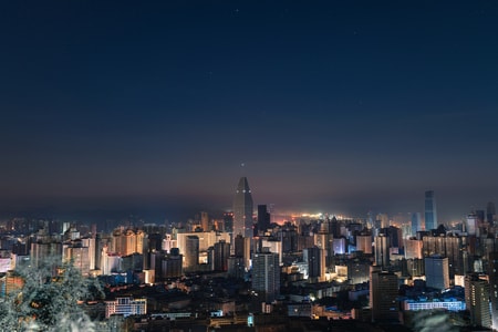 兰州-城市-日出-早晨-城市 图片素材