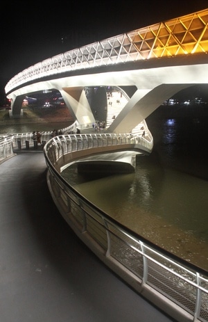 随拍-旅游-五岔子大桥-大桥-夜景 图片素材
