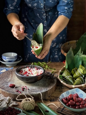 广州市-静物-食物-粽子-美食 图片素材