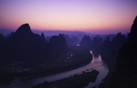 日出-地貌-河流-风景-风光 图片素材