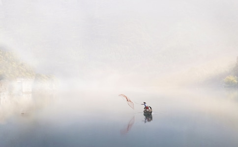 雾-清晨-河流-雾-河流 图片素材