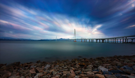 你好2020-城市风光-深圳-大海-海面 图片素材