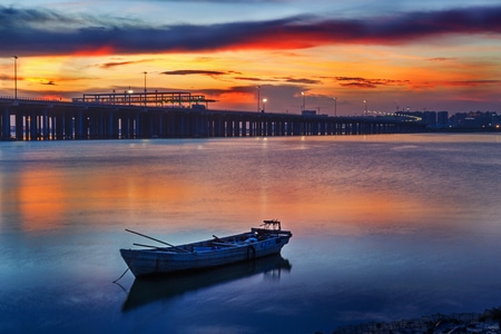 夕阳-海-前海-海-大海 图片素材