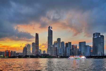70周年摄影大赛-70周年城市-云-夜景-色彩 图片素材
