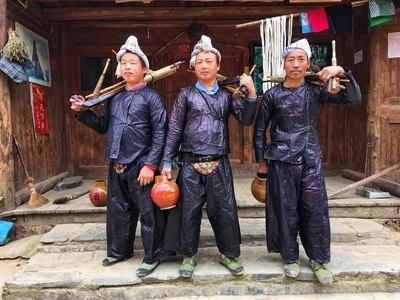 旅行-贵州-黔东南-长笛-岜沙 图片素材