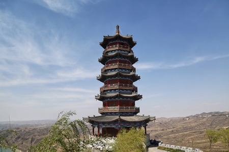 旅行-山西-忻州市-塔-塔 图片素材
