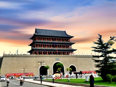 城市天际线-旅行-城关-城墙-塔楼 图片素材