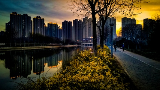 环境-城市-风光-唐山-夜景 图片素材