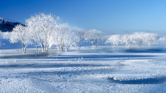 风景-风景-雪景-河-冰河 图片素材