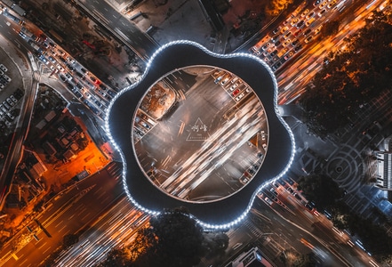 深圳市-航拍-建筑-桥-城市 图片素材