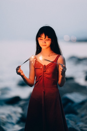 人像-美女-女人-女性-笑容 图片素材