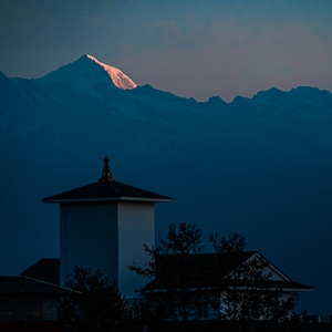 记录-尼泊尔-风景-山峰-山 图片素材