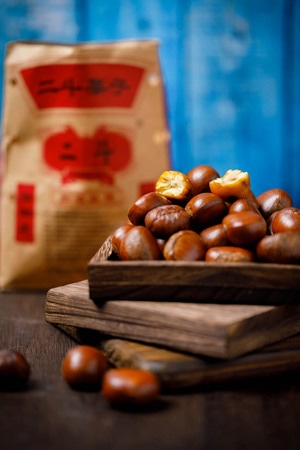 宅家美食-杯子-栗子-食物-美食 图片素材