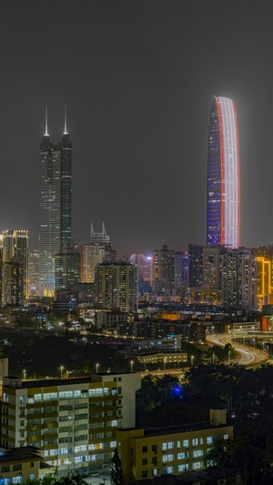 结构-建筑-我的六月-深圳-摄会主义 图片素材