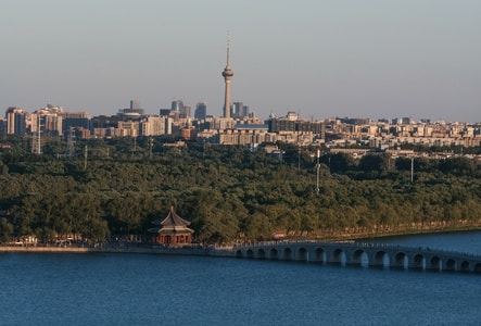 旅行-夏至-北京-颐和园-中央电视塔 图片素材