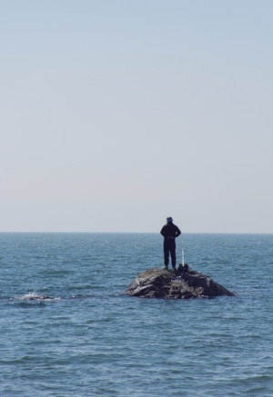 艺术风光-光影-海-海钓-海钓 图片素材