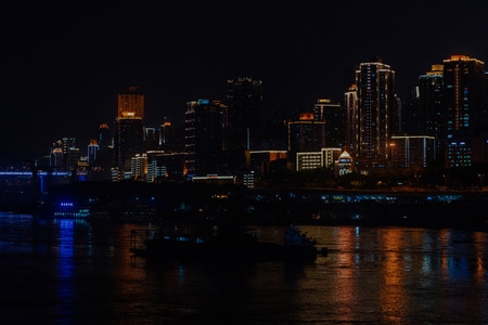 夜色-夜晚-远处-风景-城市 图片素材