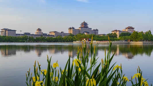 风光-旅行-北京西站-湖-湖泊 图片素材