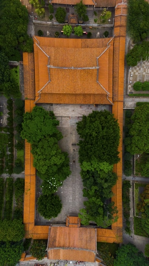 旅拍-航拍-寺庙-古建筑-开元寺 图片素材