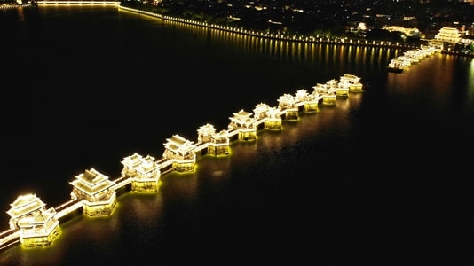 行摄粤港澳摄影大赛-建筑-古建筑-广济桥-桥 图片素材