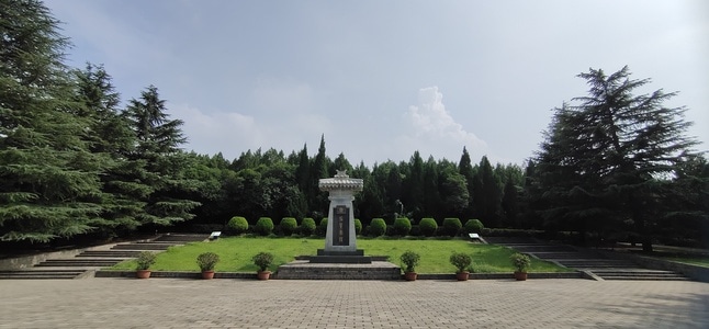 手机拍摄-风光-秦始皇陵-西安-石碑 图片素材