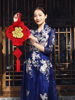春节-古风-女性-女人-美女 图片素材