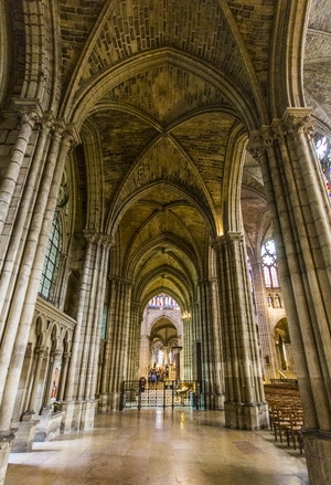 法国-教堂-哥特式建筑-圣丹尼-教堂 图片素材