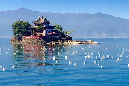 你好2020-旅行-风景-建筑-湖面 图片素材